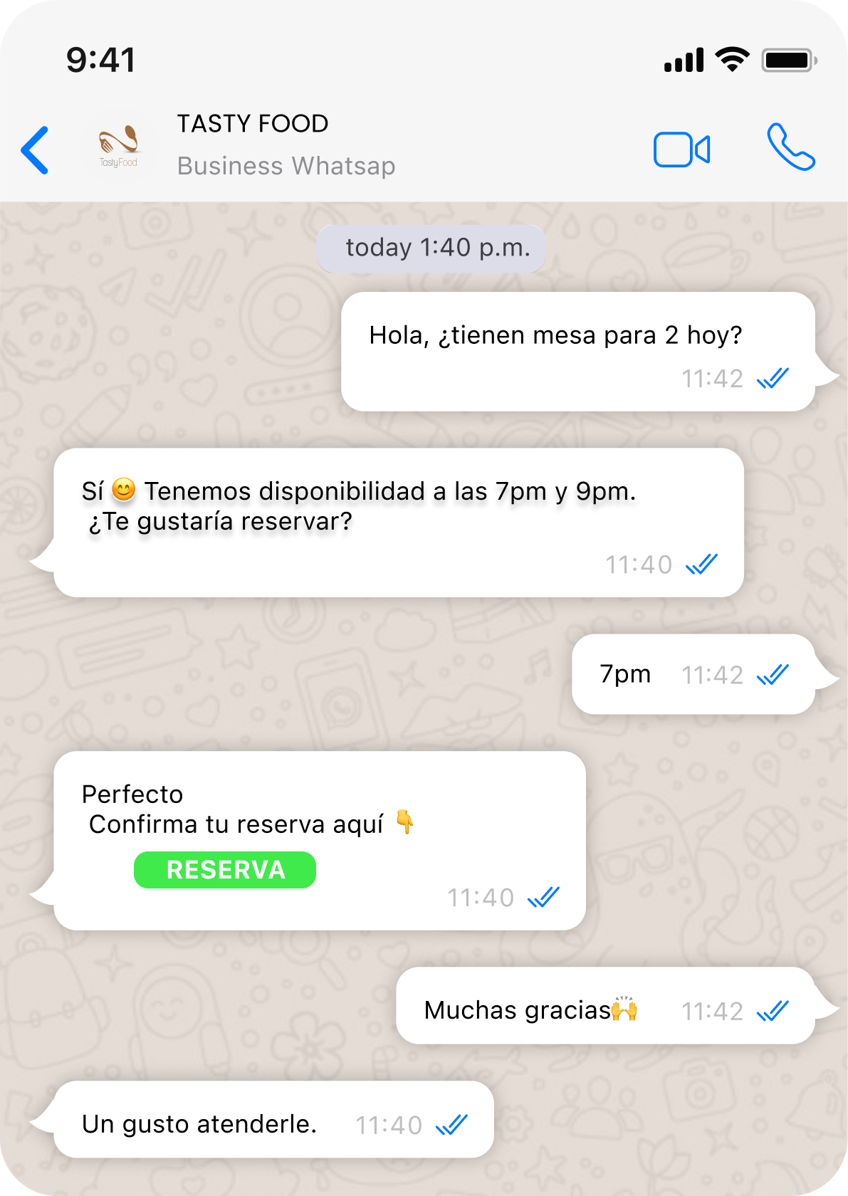 CHAT BOT RESTAURANTE 2